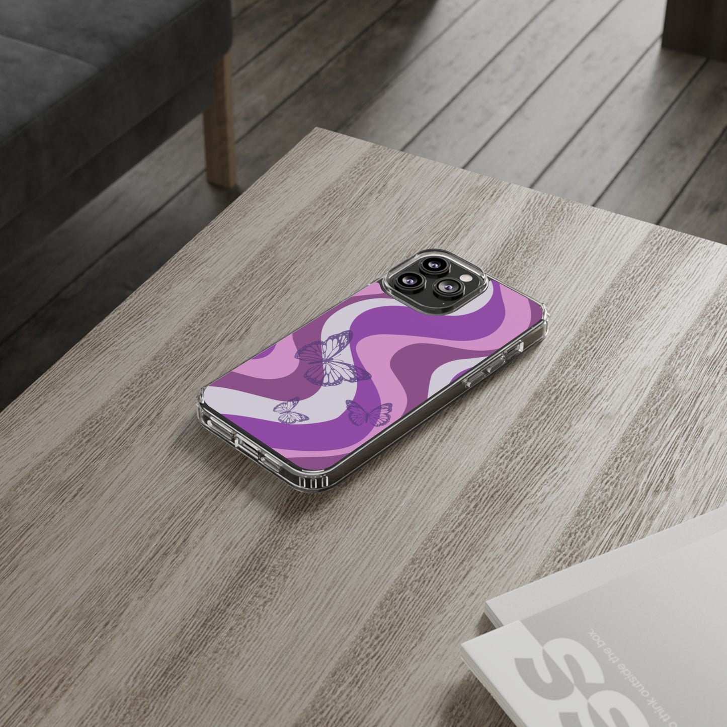 Purple Butterfly iPhone Case