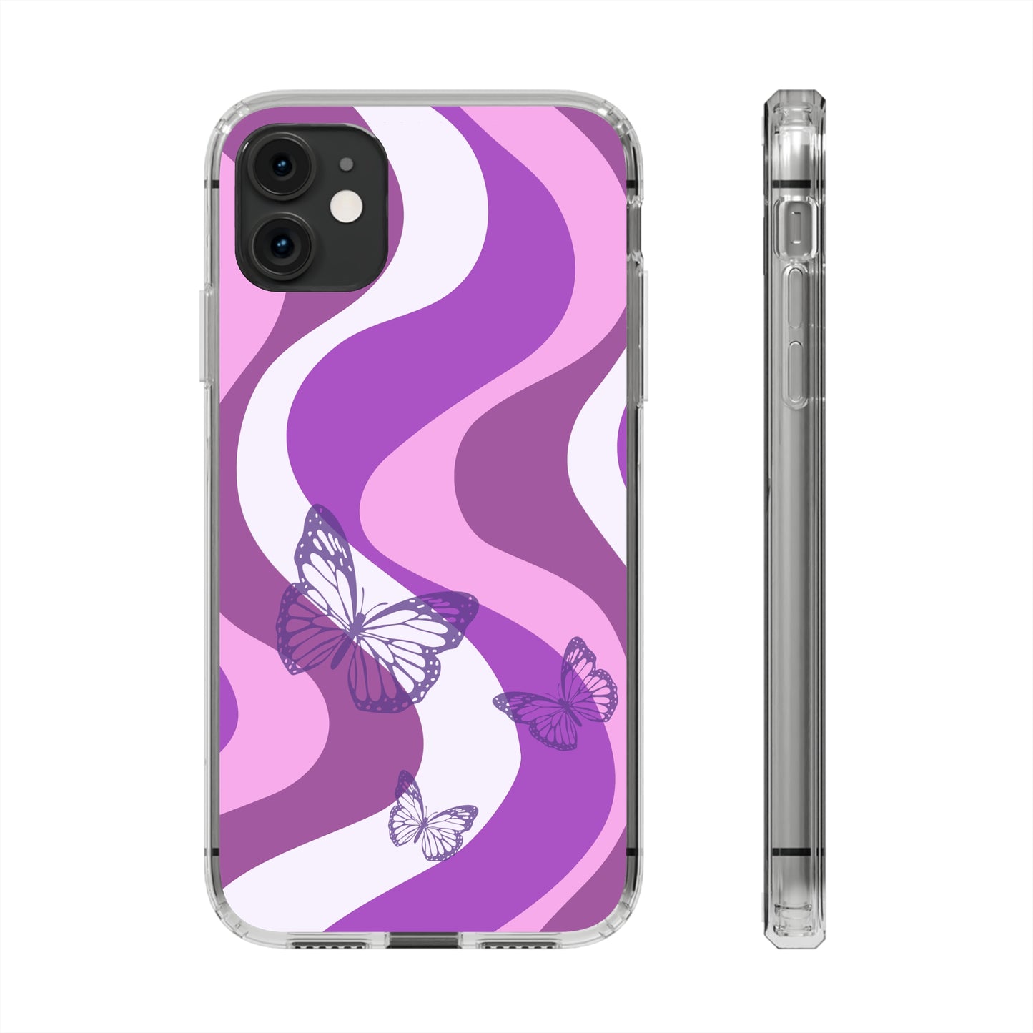 Purple Butterfly iPhone Case