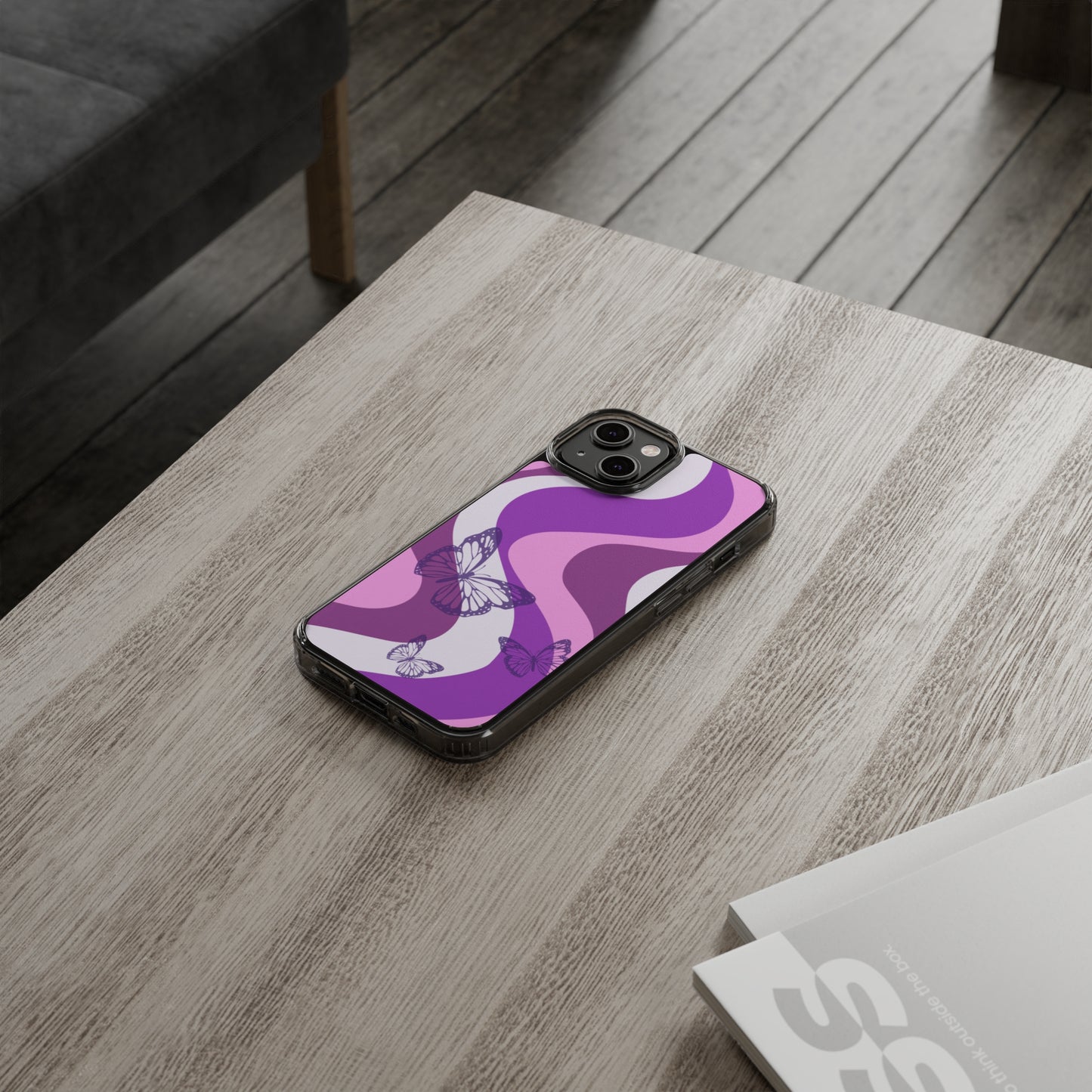 Purple Butterfly iPhone Case