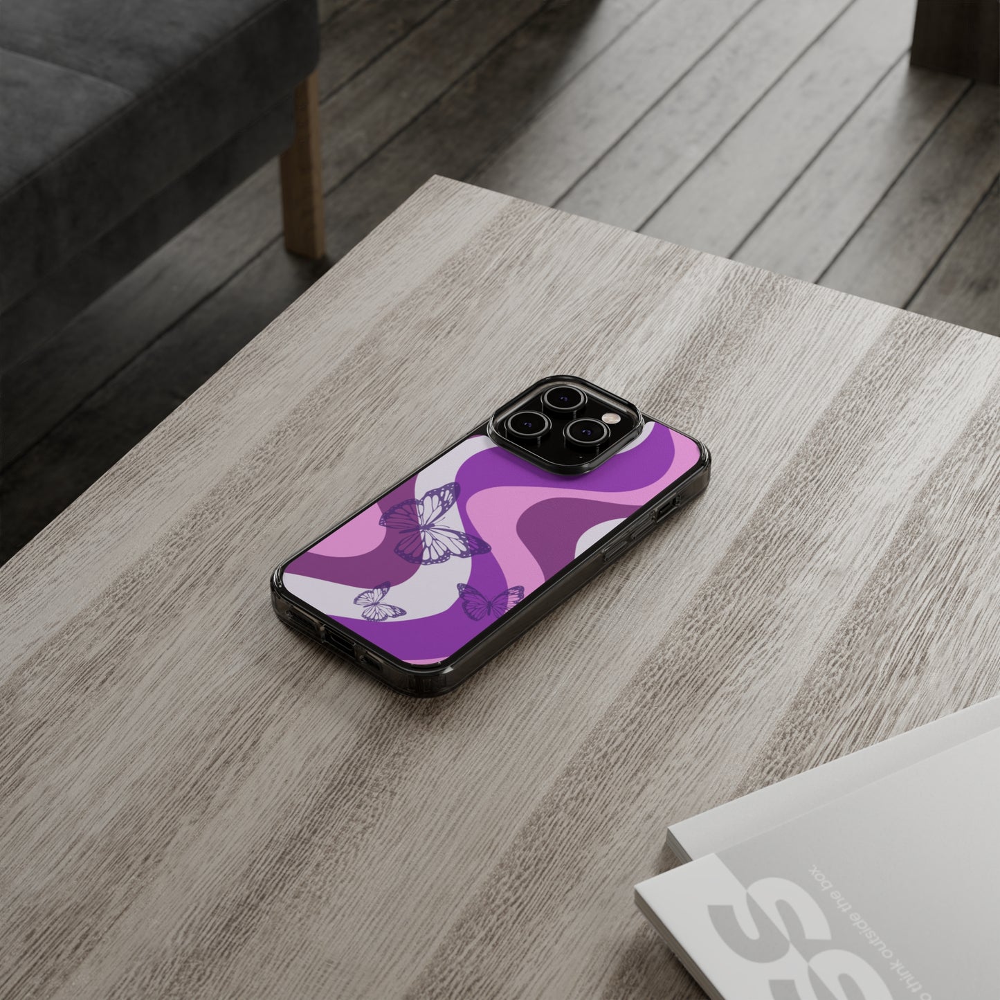 Purple Butterfly iPhone Case