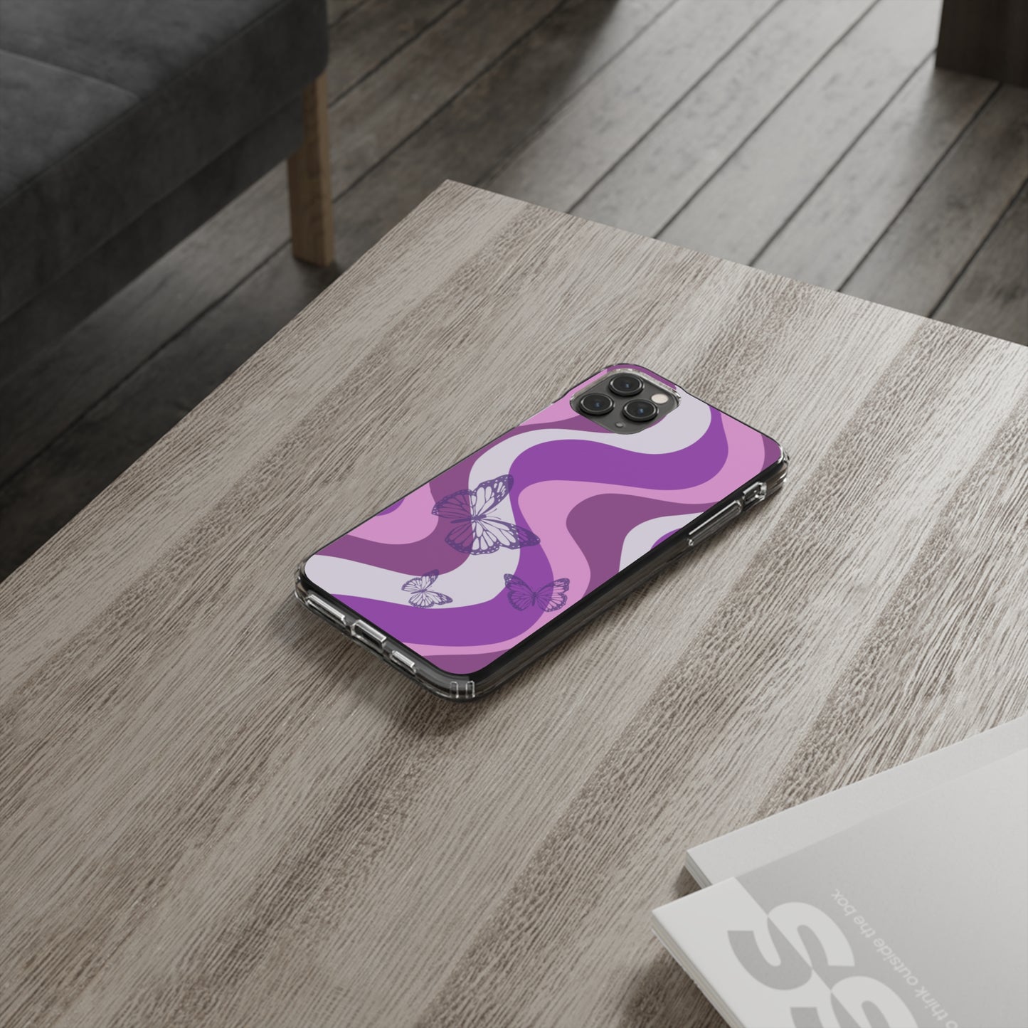 Purple Butterfly iPhone Case