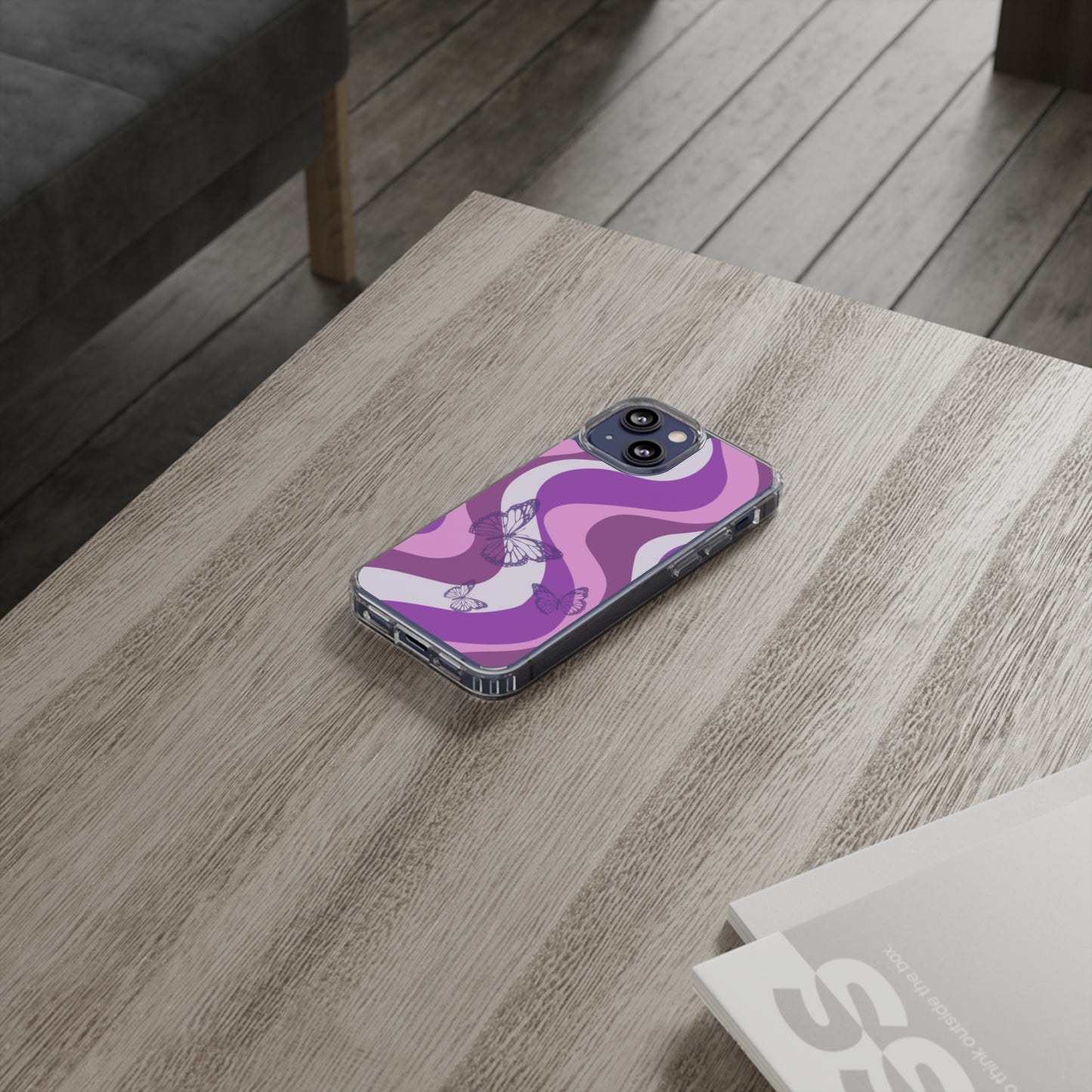 Purple Butterfly iPhone Case