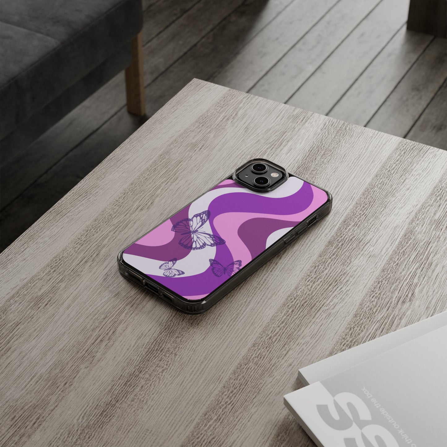 Purple Butterfly iPhone Case