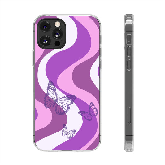 Purple Butterfly iPhone Case