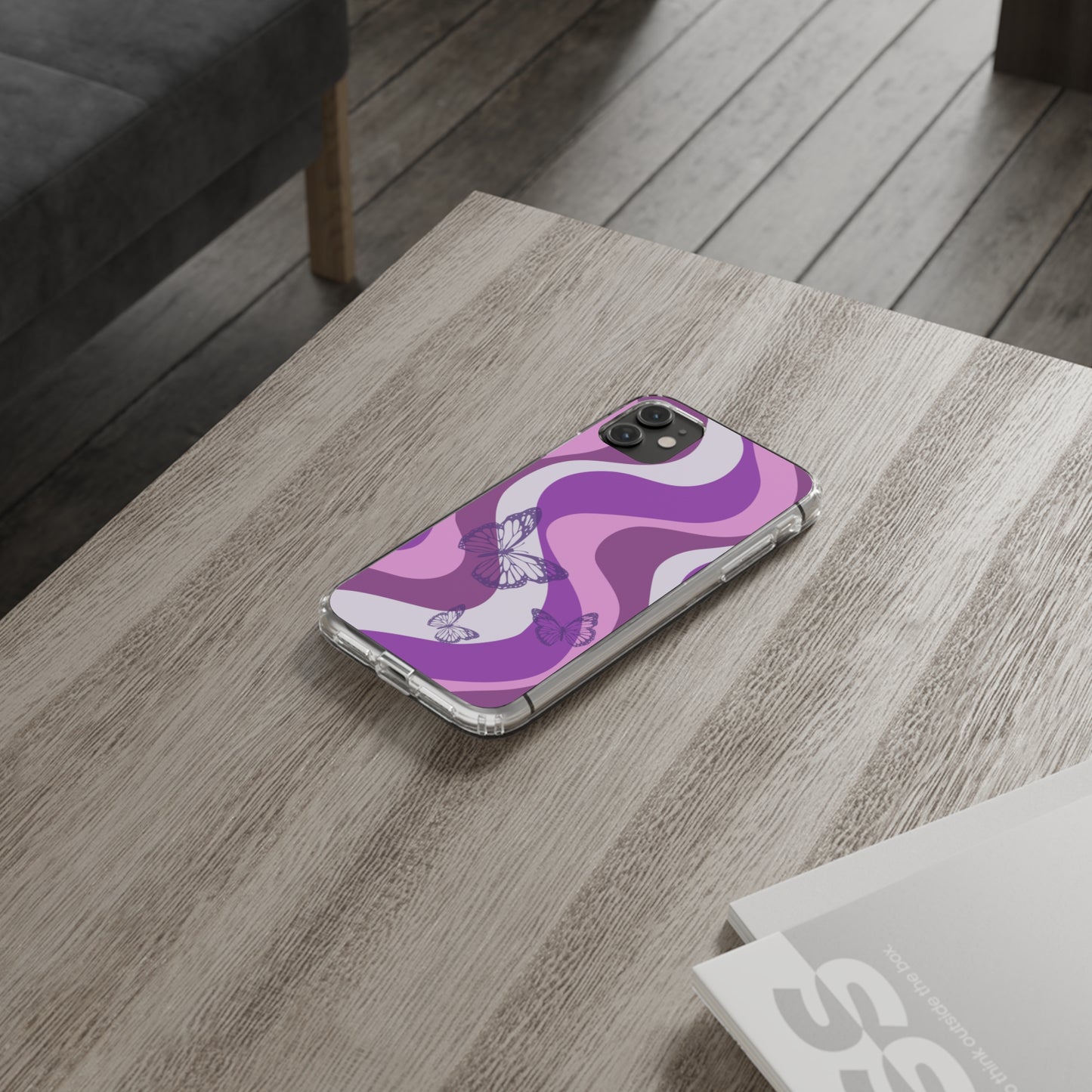 Purple Butterfly iPhone Case